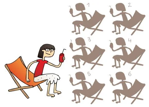 Guitar Player Shadows Visual Game Stock Illustration