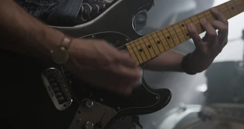 Guitar player solo Video stock 92725492
