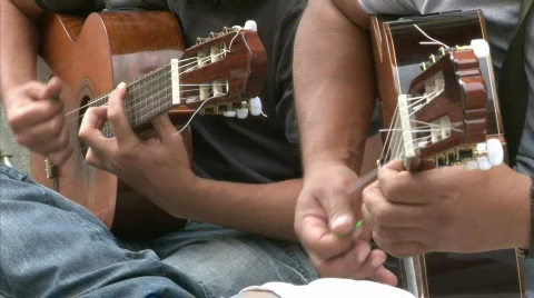 Guitar players Stock Footage 418359