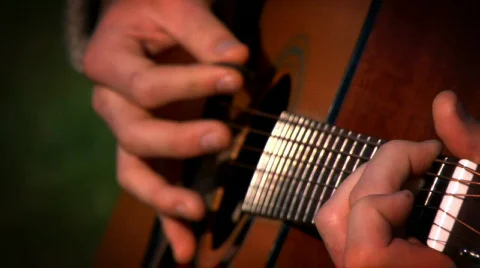 Guitar playing  Stock-Footage 87622