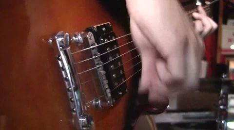 Guitar Playing Video stock 1102405