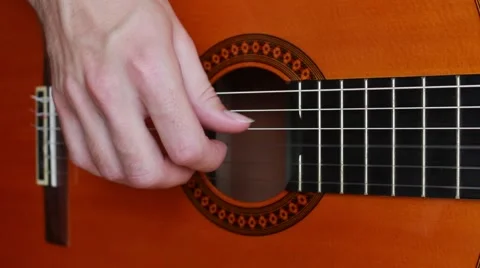 Guitar playing Vídeo Stock 52510882