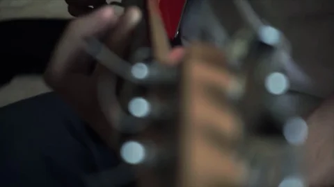 Guitar playing Stock Footage 78039388