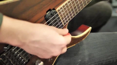 Guitar Playing Motion Animation Loop Video stock 307877065
