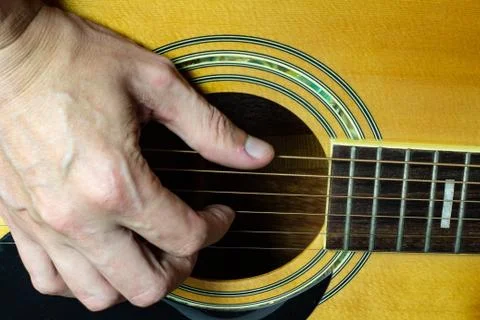 Guitar playing Stock Photos