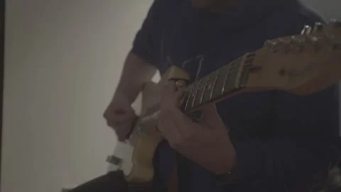 Guitar Playing Solo Stock Footage 278485075