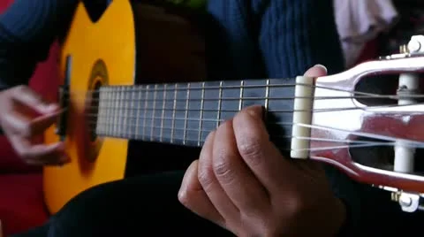 Guitar Practice Stock Footage 11023128