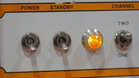 Guitar rig switch on Video stock 73673301