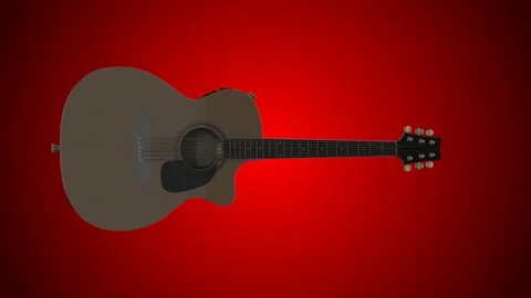 Guitar rotating loop Stock Footage 89667499
