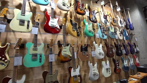 Guitar Shop Stock Footage 167050946