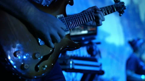 Guitar Side View Stock-Footage 61250566