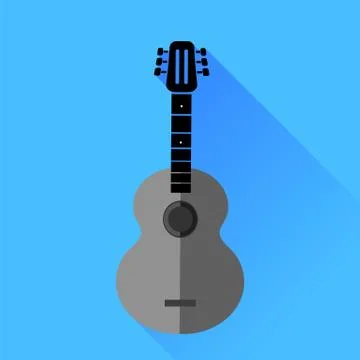 Guitar Silhouette Stockillustratie
