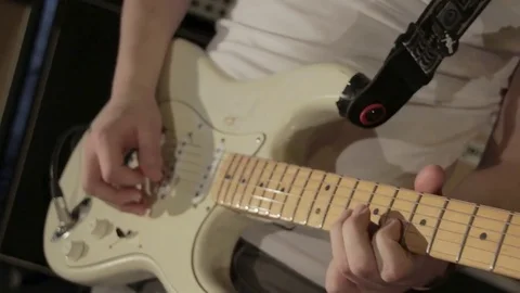 Guitar Solo Close Stock Footage 81957408