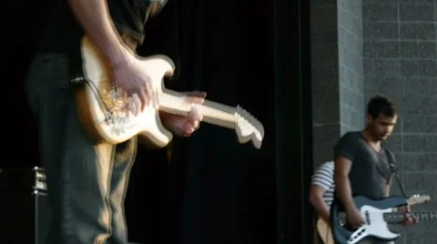 Guitar solo Video stock 8683617