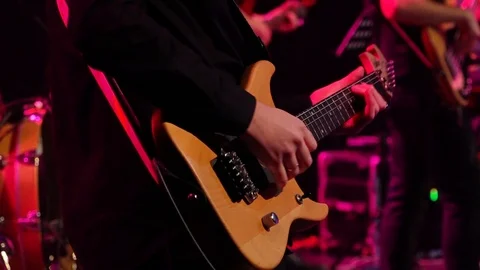 Guitar solo Stock Footage 87991750