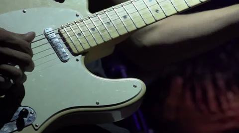 Guitar Solo HD Stock Footage 32782438