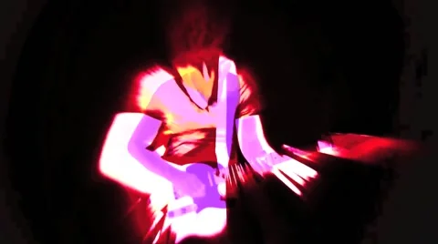 Guitar Solo Rock VJ Loop Stock Footage 46055236