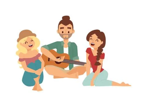 Guitar song vector illustration Stock Illustration