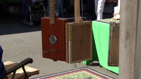 Guitar Square in Market Stock-Footage 43236397