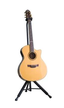 Guitar on stand Stock Photos