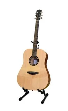 Guitar on stand Stock Photos