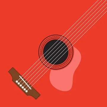 Guitar string background Stock Illustration