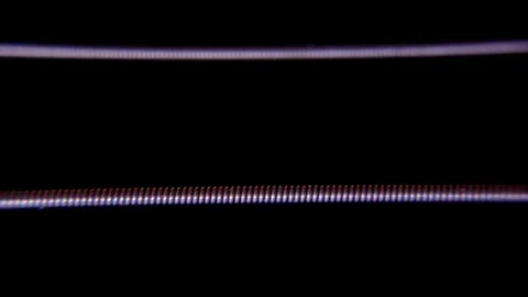 Guitar string detail Stock Footage 75396254