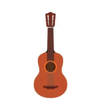 Guitar string instrument music icon. Vector graphic Stock Illustration