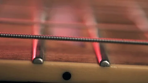 Guitar string vibrating Video stock 119422647