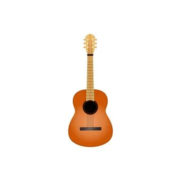 Guitar. Stringed instrument. Illustration. Stock Illustration