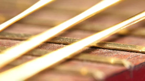 Guitar strings 1 Video stock 307971