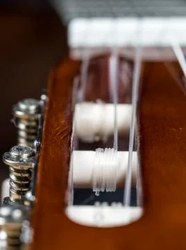 Guitar Strings Close Up Stock Photos