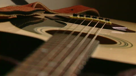 Guitar Strings Stock Footage 863479