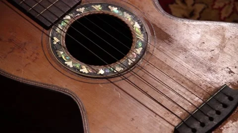 Guitar strings Stock Footage 51483768