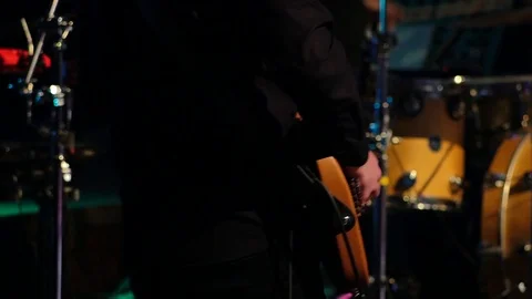 Guitar strings Stock Footage 87991761