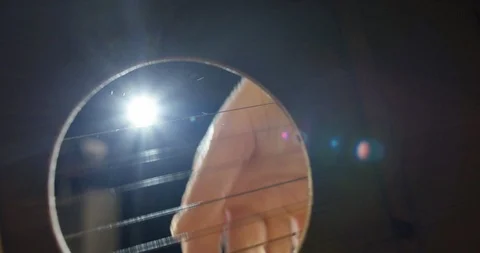 Guitar strings, large Stock Footage 114834706