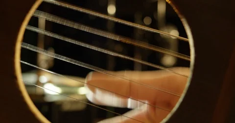 Guitar strings, large Stock-Footage 114928936