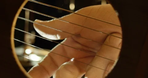 Guitar strings, large 스톡 동영상 114930189