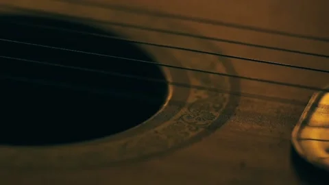 Guitar Strings Macro Closeup, Concept Stock Footage 236423815
