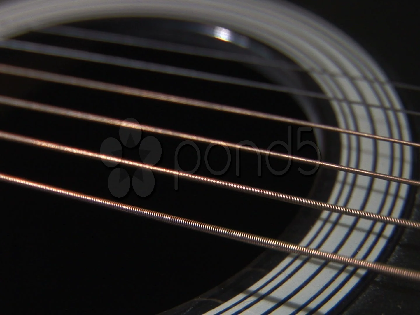 Guitar Strings Vibrate Shallow DOF