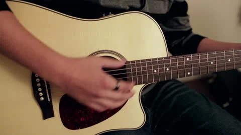 Guitar Strumming Video stock 21944566
