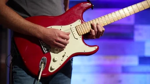 Guitar Strumming Stock Footage 79835361