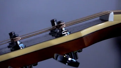 Guitar studio shot Stock Footage 98924942