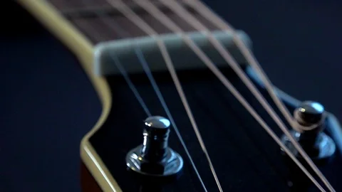 Guitar studio shot Stock Footage 98925417