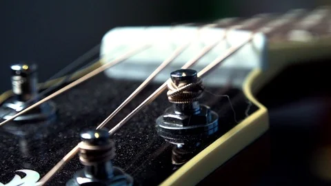 Guitar studio shot Stock Footage 98925828