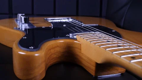 Guitar telecaster close-up Vídeos de archivo 154931450