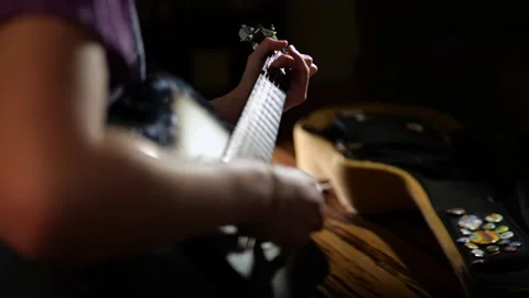 Guitar tight 스톡 동영상 201825360