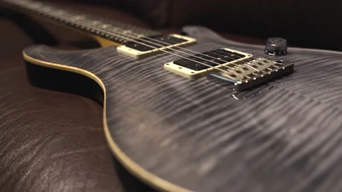 Guitar Top Closeup Stock Footage 171257413