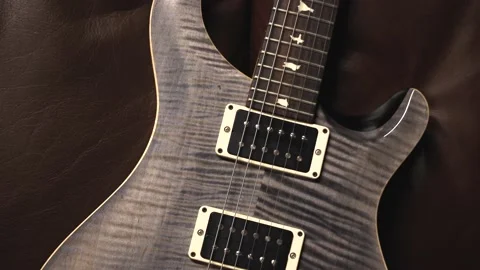 Guitar Top Closeup Standing Up Stock Footage 171257416