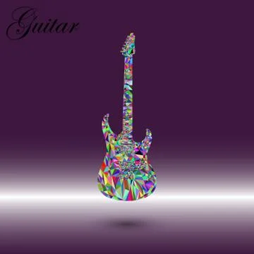 Guitar triangles  Stock Illustration